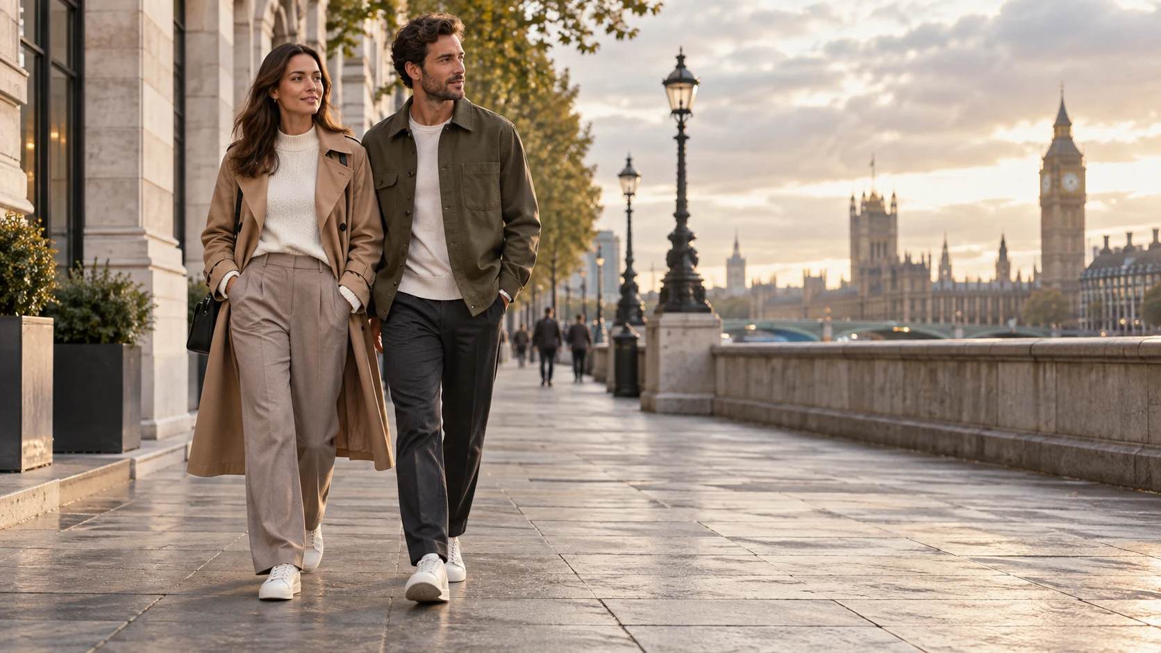 BrightRivet women's and men's fashion editorial in London